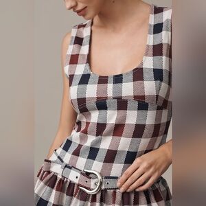 Anthropologie Maeve Belted Sleeveless Blouse